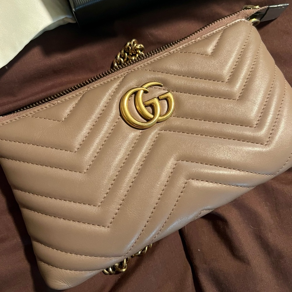 Gucci 'GG Marmont Mini Matelasse' Crossbody Bag